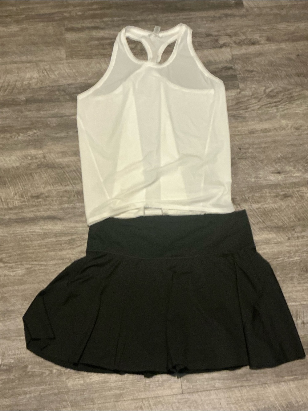 Black Skater Skirt with Built-In Shorts